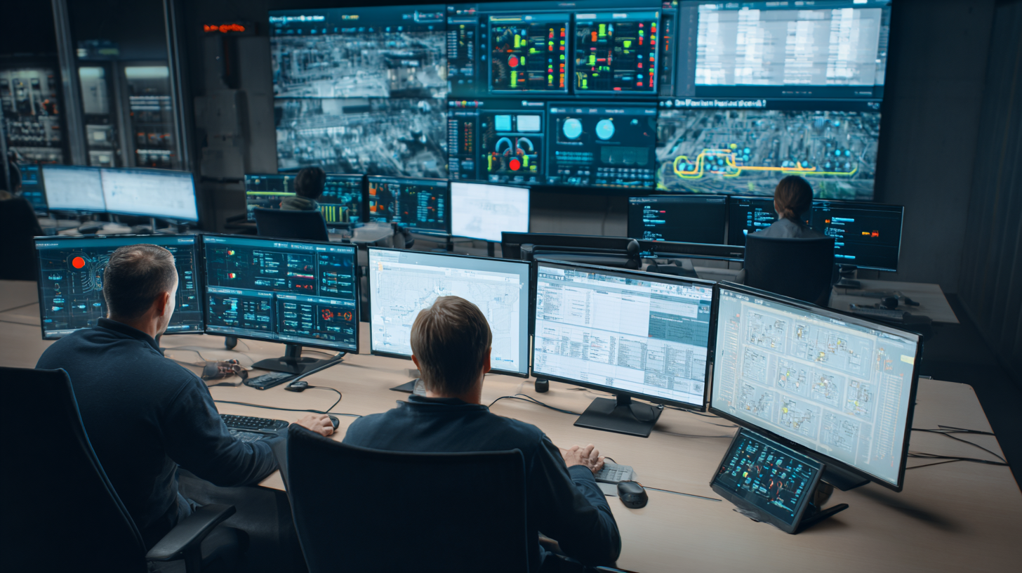 Energy and utilities professionals using AI technology